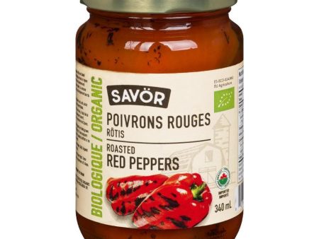 Poivrons Rouges Rôtis Biologiques Sale