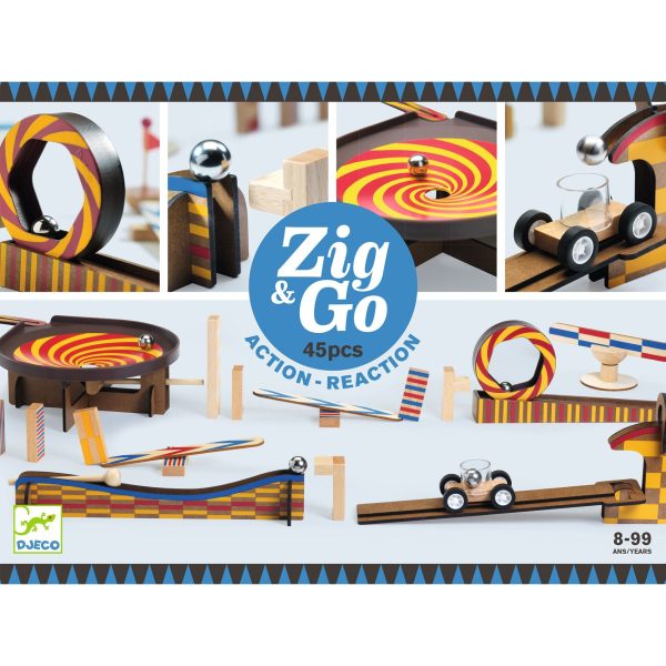 Zig & Go - Azione reazione 45 pezzi For Sale