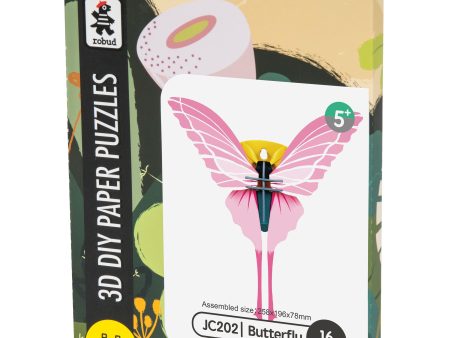 3D DIY Paper Puzzle - Farfalla Discount