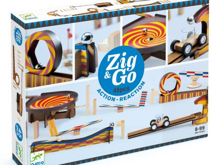 Zig & Go - Azione reazione 45 pezzi For Sale